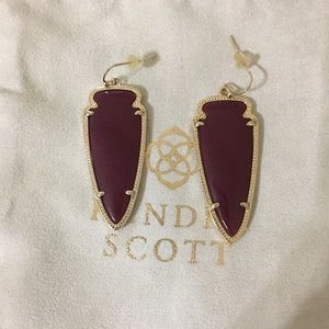 Maroon Kendra Scott Skylar earrings